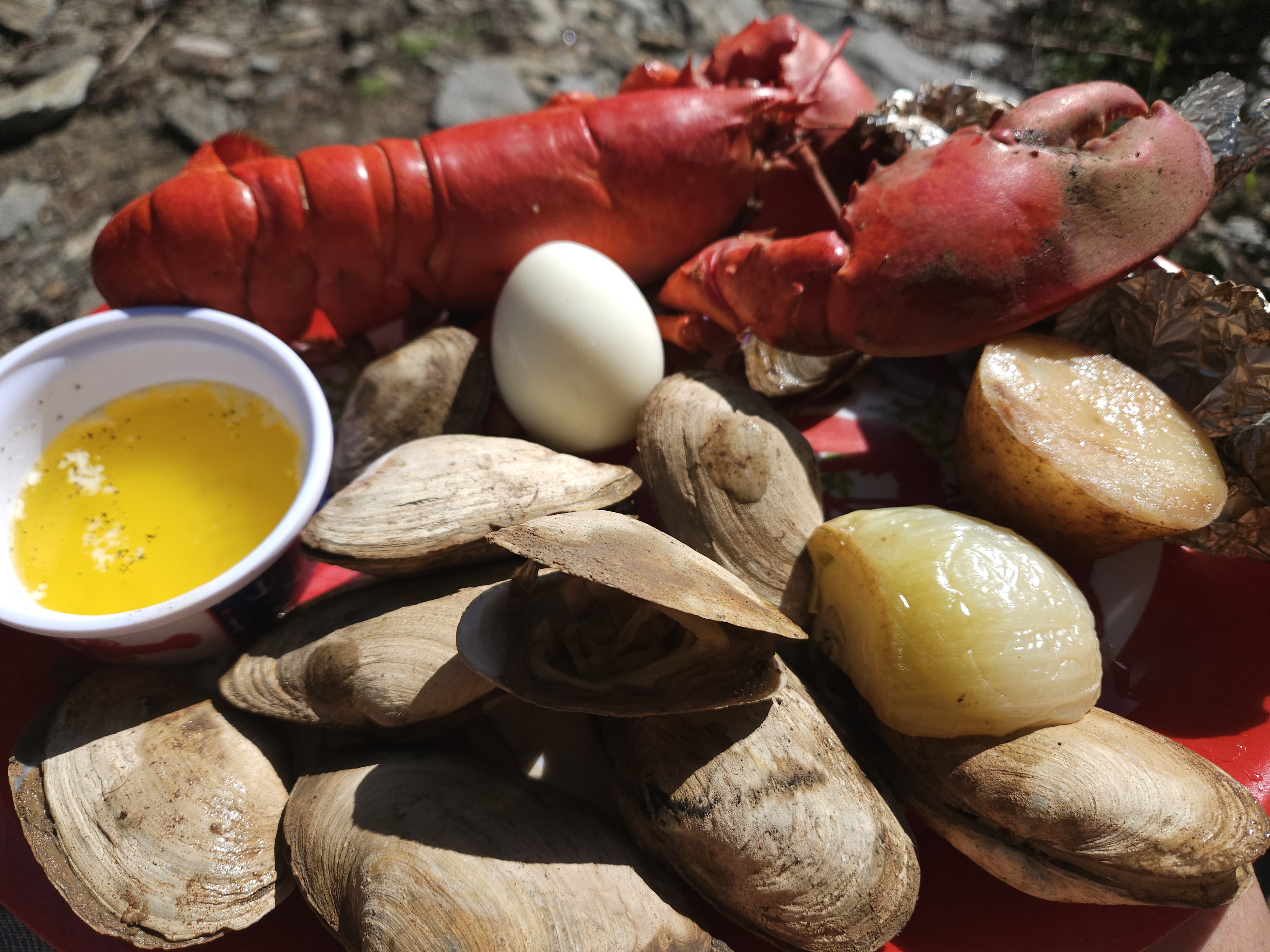 Outdoor Maine Lobster Boil
